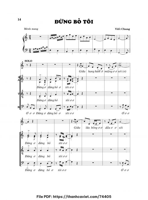 Đừng bỏ tôi - Viết Chung - trang 1