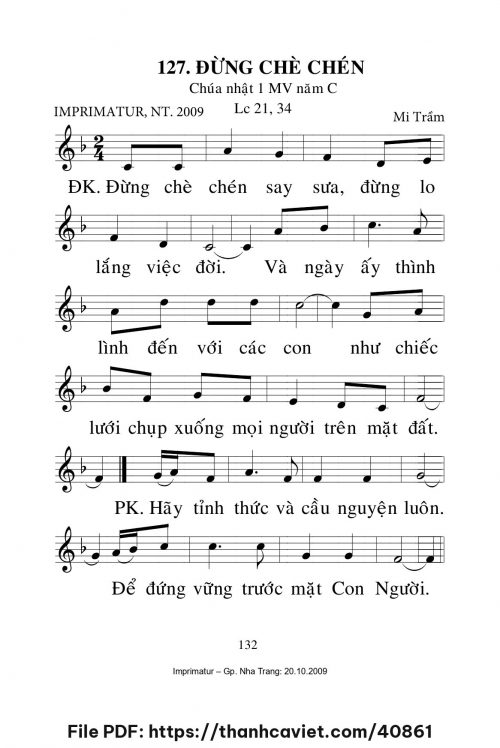 Đừng chè chén [CN1 MVC] – - Lm. Mi Trầm - trang 1