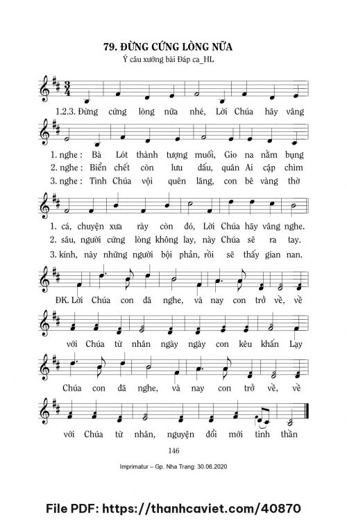 Đừng cứng lòng nữa [CN3 Mùa Chay A] – - Lm. Mi Trầm - trang 1