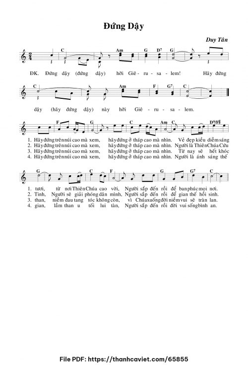 Đứng dậy - Duy Tân - trang 1