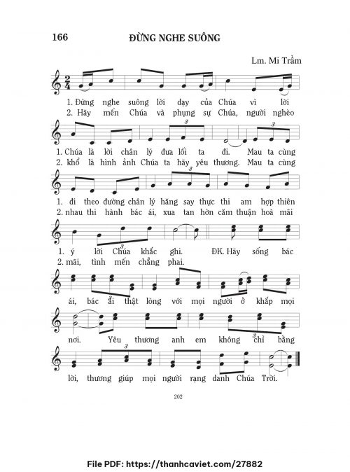 Đừng nghe suông - Lm. Mi Trầm - trang 1