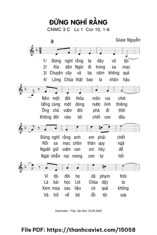 Đừng nghĩ rằng CNMC 3-C - Giuse Nguyễn - trang 1