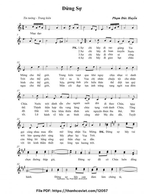 Đừng sợ - Phạm Đức Huyến - trang 1