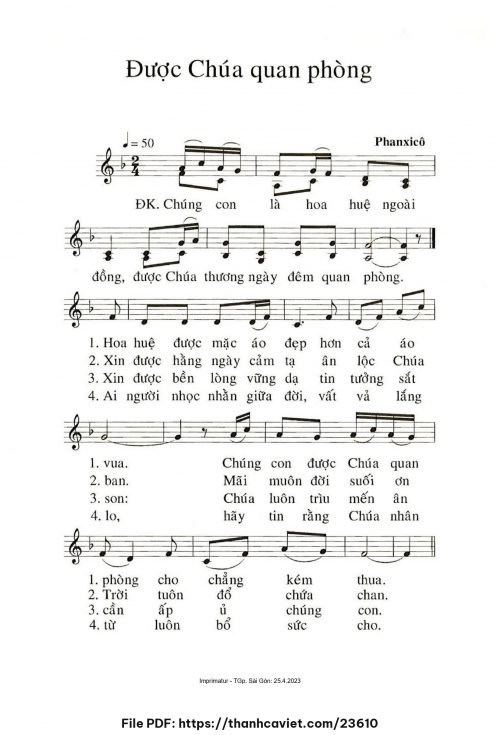 Được Chúa quan phòng - Phanxicô - trang 1