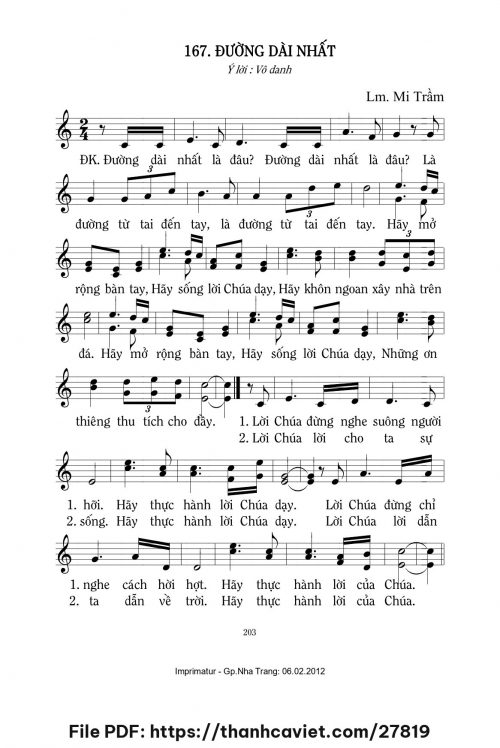 Đường dài nhất - Lm. Mi Trầm - trang 1