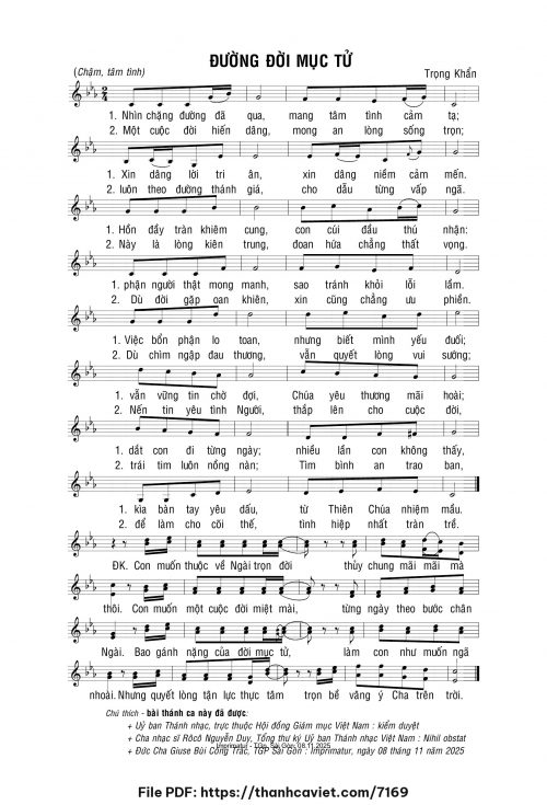 Đường đời mục tử - Lm. Trọng Khẩn - trang 1