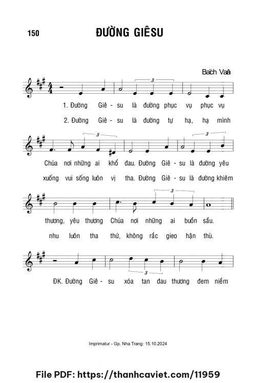 Đường Giêsu - Lm. Bạch Vân - trang 1