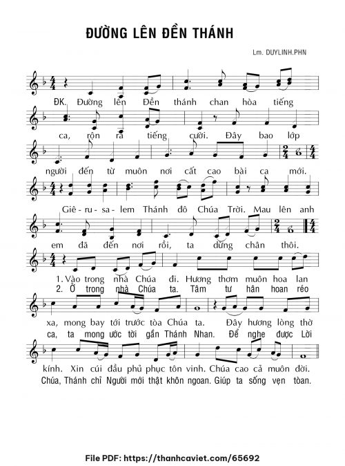 Đường lên đền thánh - Lm. DUYLINH.PHN - trang 1