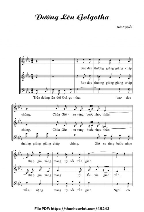 Đường lên Golgotha - Hải Nguyễn - trang 1