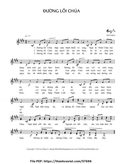 Đường lối Chúa - Hưng Ca - trang 1