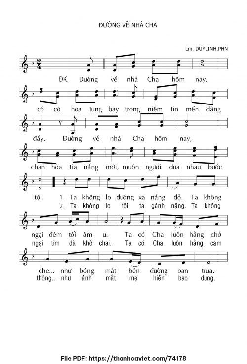 Đường về nhà Cha - Lm. DUYLINH.PHN - trang 1