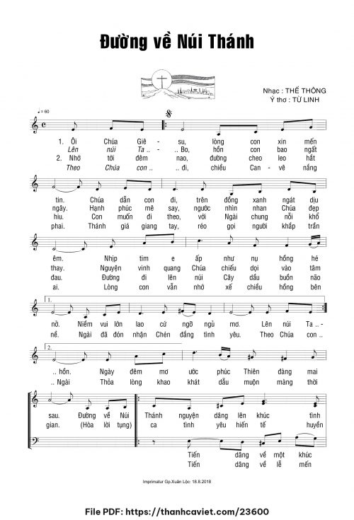 Đường về núi Thánh - Thế Thông - Ý thơ: Từ Linh - trang 1