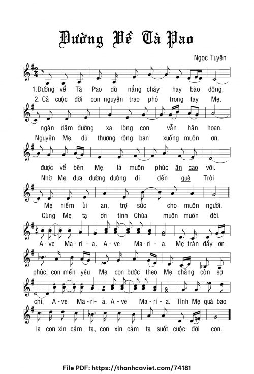 Đường về TàPao - Ngọc Tuyên - trang 1