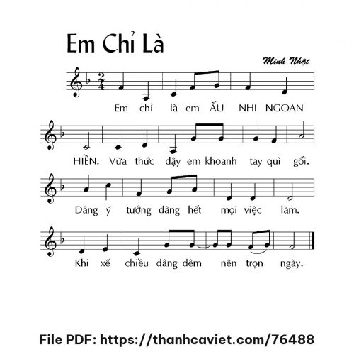 Em Chỉ Là - Minh Nhật - trang 1