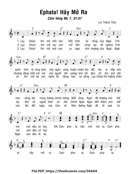Ephata Hãy mở ra - Lm. Thành Tâm - trang 1