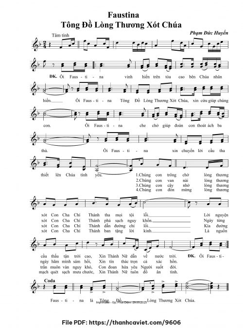 Faustina Tông đồ lòng Thương Xót Chúa - Phạm Đức Huyến - trang 1