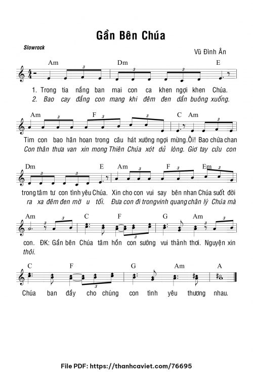 Gần bên Chúa - Vũ Đình Ân - trang 1