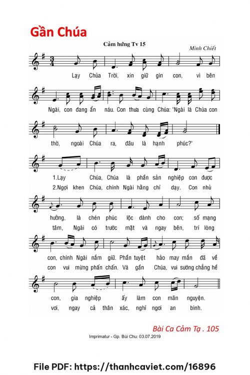 Gần Chúa - Lm. Minh Chiết - trang 1