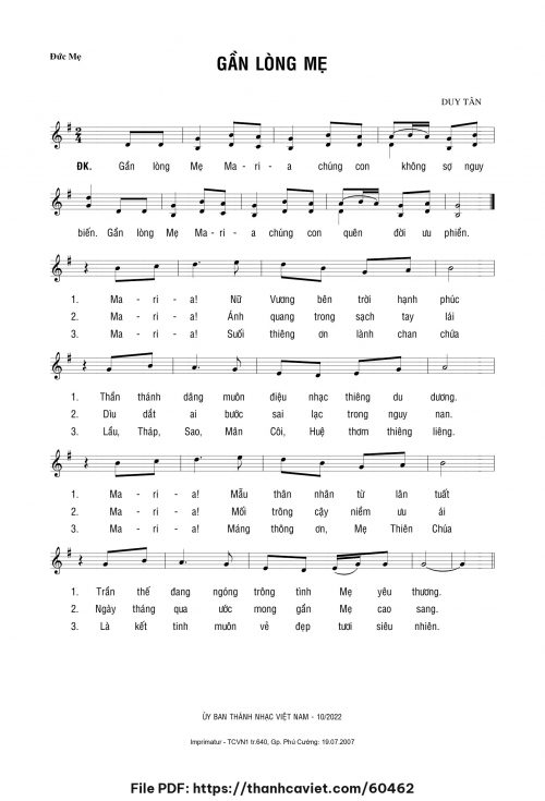 Gần lòng Mẹ - Duy Tân - trang 1