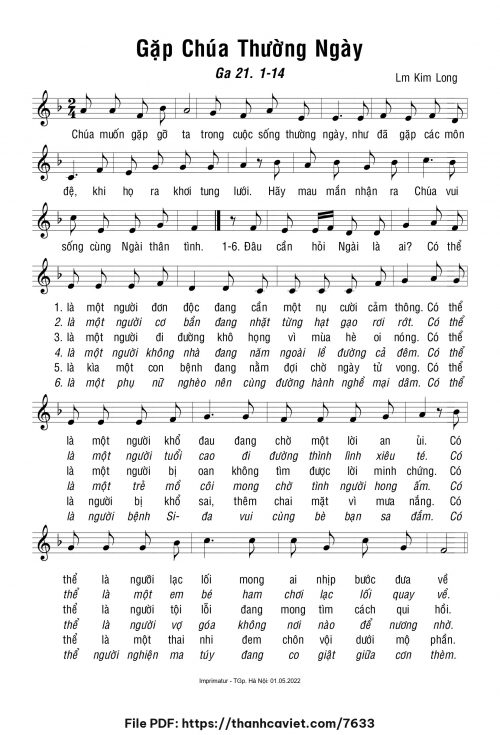 Gặp Chúa thường ngày - Lm. Kim Long - trang 1