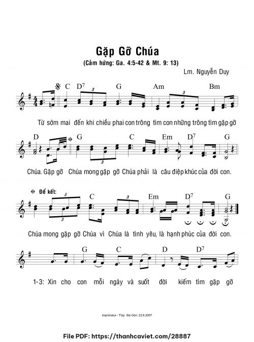 Gặp gỡ Chúa - Lm. Nguyễn Duy - trang 1