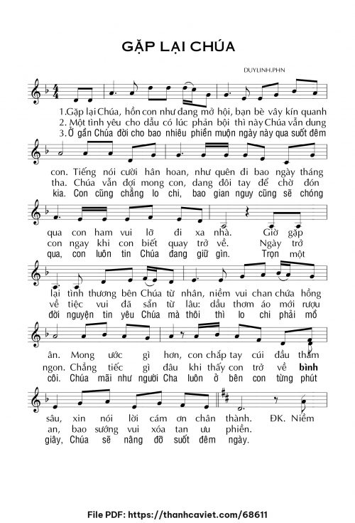 Gặp lại Chúa - Lm. DUYLINH.PHN - trang 1