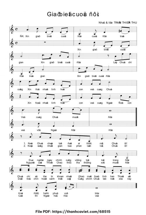 Giã biệt cuộc đời - Trầm Thiên Thu - trang 1