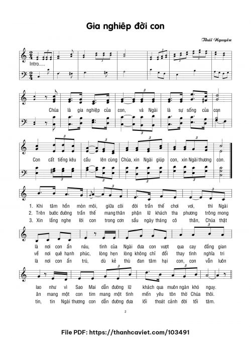 Gia nghiệp đời con - Lm. Thái Nguyên - trang 1