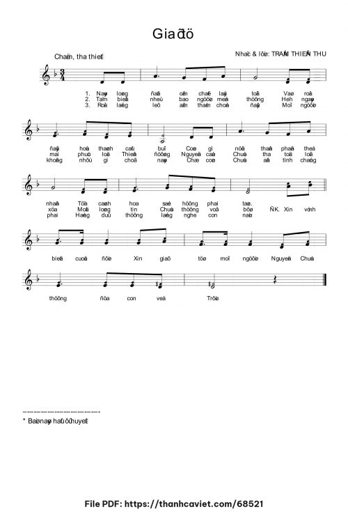 Giã từ - Trầm Thiên Thu - trang 1