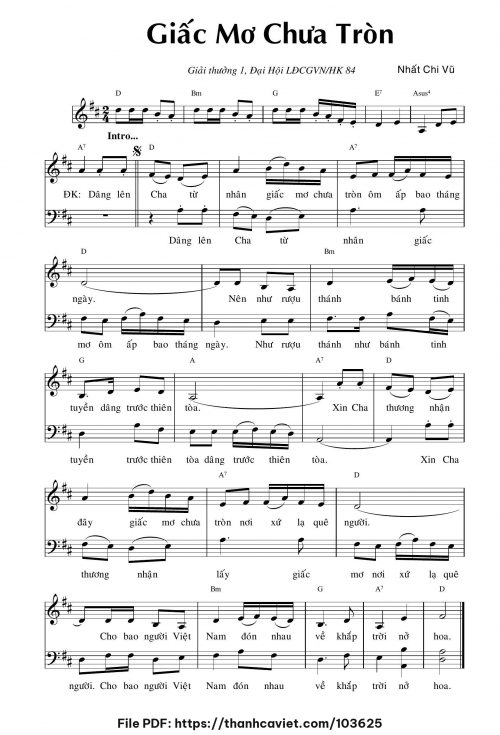 Giấc mơ chưa tròn - Nhất Chi Vũ - trang 1