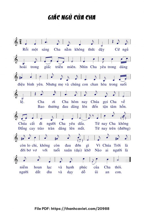 Giấc ngủ của cha - Chưa biết - trang 1