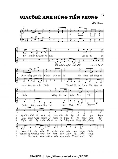 Giacôbê anh hùng tiền phong - Viết Chung - trang 1