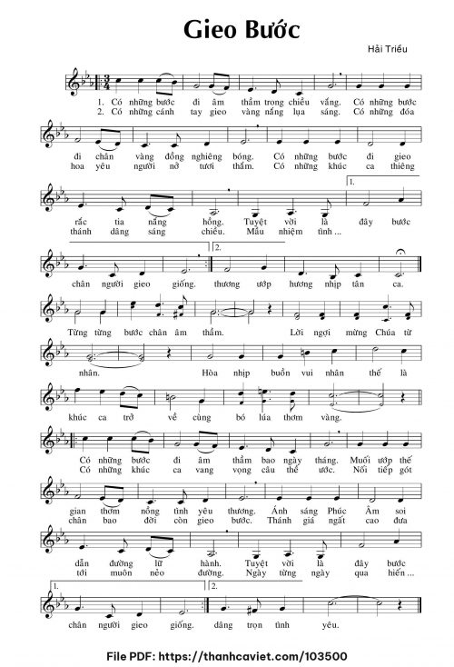 Gieo bước - Hải Triều - trang 1