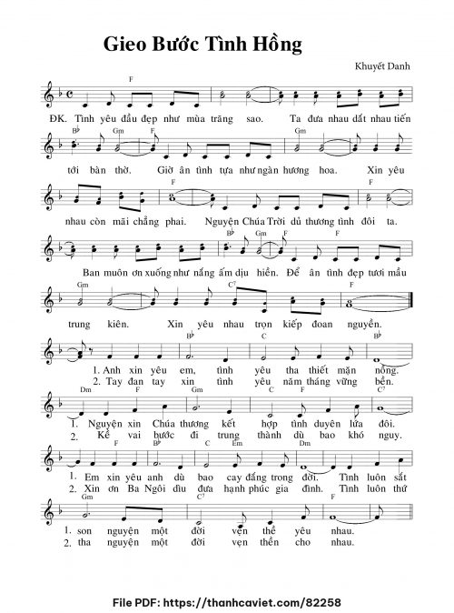Gieo bước tình hồng - Khuyết Danh - trang 1