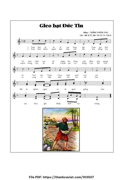 Gieo hạt đức tin - Trầm Thiên Thu - trang 1