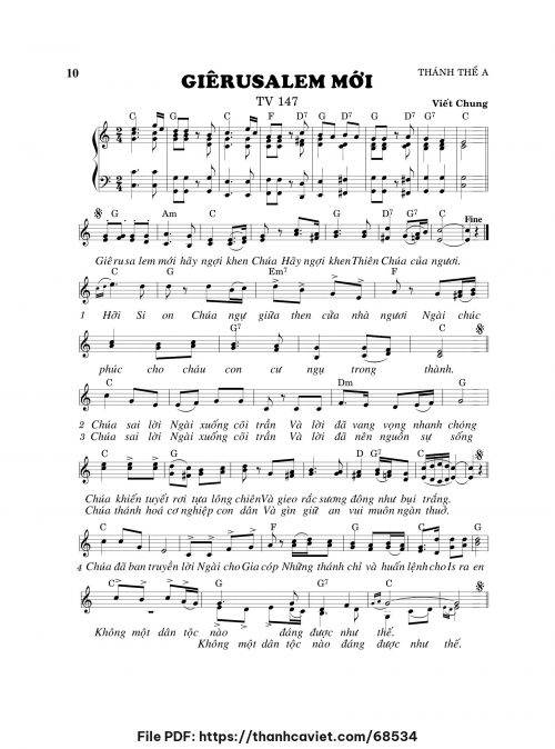 Giêrusalem mới - Viết Chung - trang 1