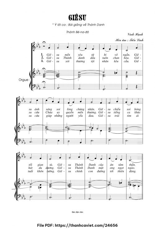 Giêsu - Lm. Vinh Hạnh - trang 1