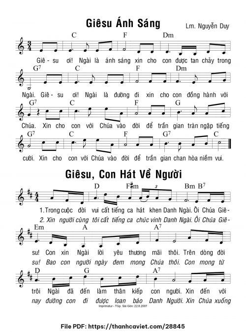 Giêsu ánh sáng - Lm. Nguyễn Duy - trang 1