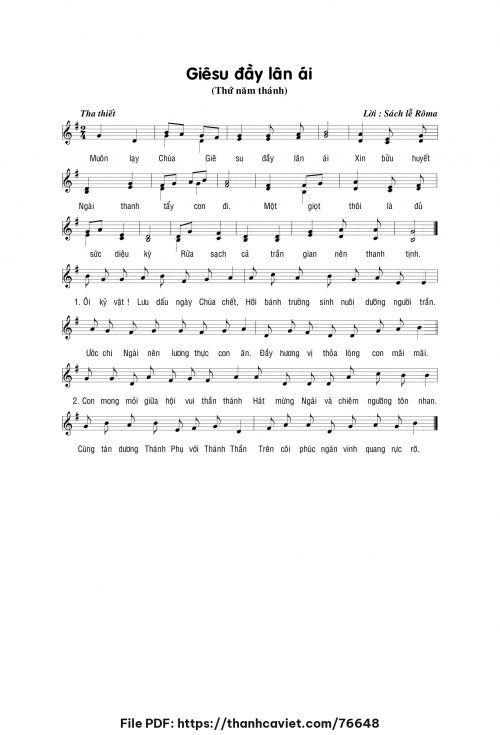 Giêsu đầy lân ái - Lm. Phạm Liên Hùng - trang 1