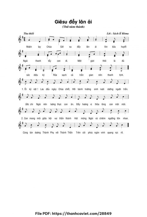 Giêsu đầy lân ái - Lm. Phạm Liên Hùng - trang 1
