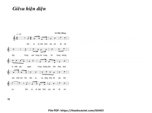 Giêsu hiện diện - Lê Đức Hùng - trang 1