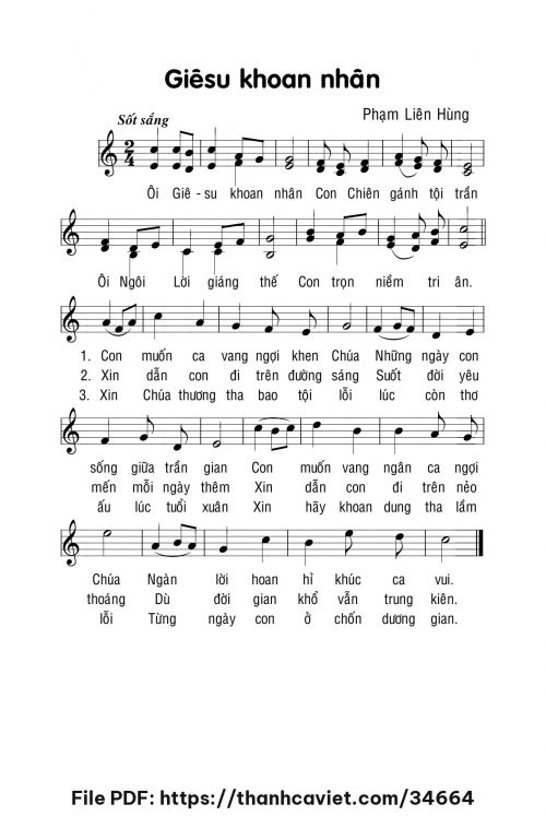 Giêsu khoan nhân - Lm. Phạm Liên Hùng - trang 1