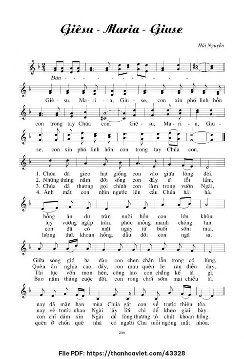 Giêsu – Maria – Giuse - Hải Nguyễn - trang 1