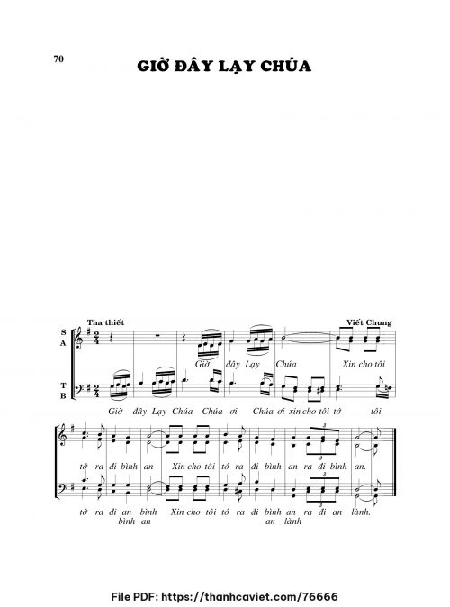 Giờ đây lạy Chúa - Viết Chung - trang 1