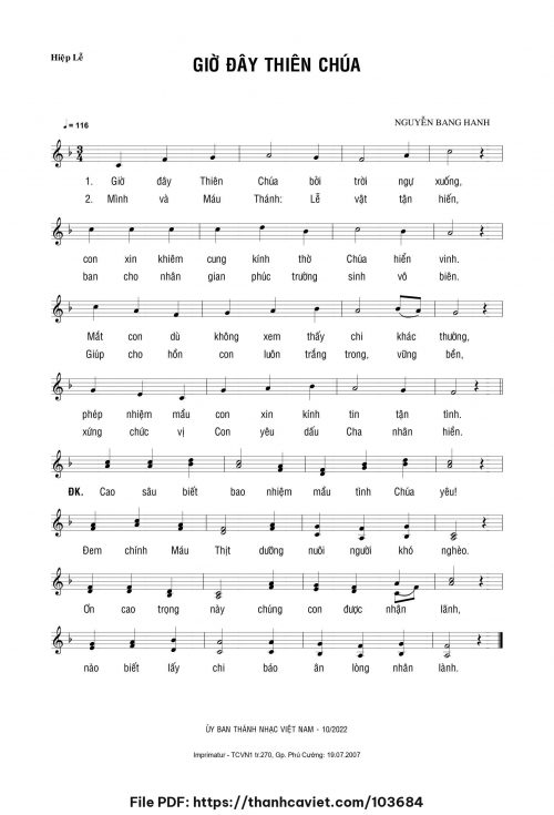 Giờ đây Thiên Chúa - Nguyễn Bang Hanh - trang 1