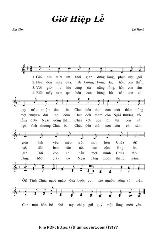 Giờ Hiệp lễ - Lữ Hành - trang 1