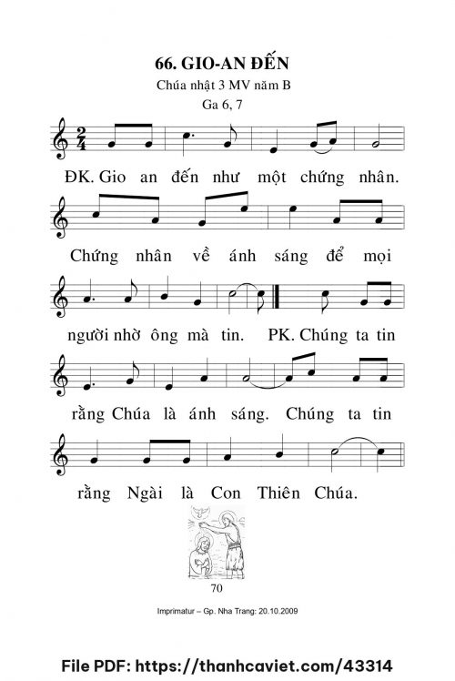 Gioan đến [CN3 MVB] – - Lm. Mi Trầm - trang 1
