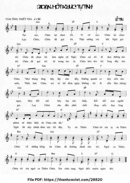 Gioan! Một khúc tự tình - Lê Tín - trang 1