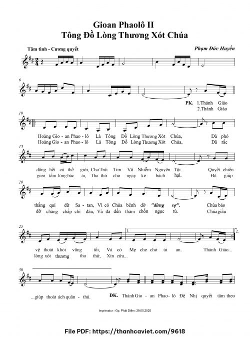 Gioan Phaolô II Tông đố Lòng Thương Xót Chúa - Phạm Đức Huyến - trang 1