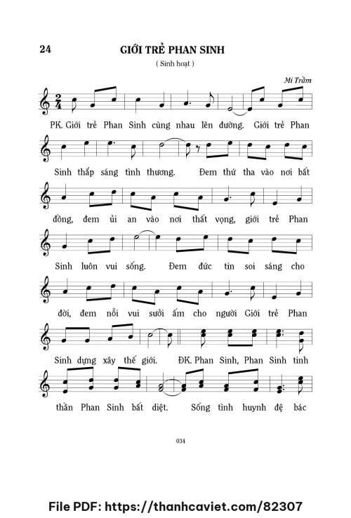 Giới trẻ Phan Sinh - Lm. Mi Trầm - trang 1